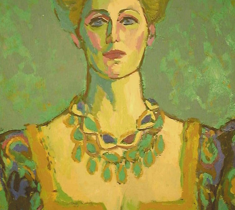 Opera Singer in Green